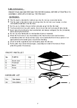 Предварительный просмотр 2 страницы BLUEGRASS FT-010B Assembly Instruction