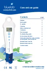 Предварительный просмотр 1 страницы bluelab conductivity pen Care And Use Manual