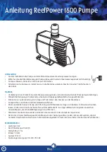 Preview for 30 page of BlueMarine Coral Tank Instruction Manual