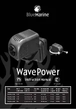 BlueMarine WavePower 1200 Instruction Manual preview
