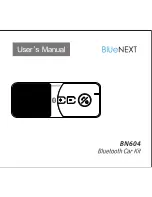 Предварительный просмотр 1 страницы BlueNEXT BN604 User Manual