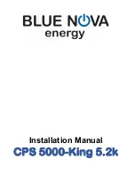 BlueNova CPS 5000-King 5.2k Installation Manual предпросмотр