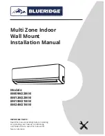 Blueridge BM09M22WM Installation Manual preview