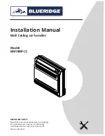 Blueridge BM18MFCC Installation Manual предпросмотр