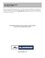 Preview for 16 page of Blueridge BM18MFCC Installation Manual