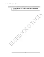 Предварительный просмотр 6 страницы Bluerock Tools 12"Z1/LRB/TS Operational Manual