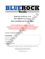 Bluerock Tools MWS-808PMO Service Manual предпросмотр