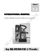 Bluerock Tools TYP-75 Operational Manual предпросмотр