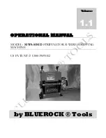 Предварительный просмотр 1 страницы BLUEROCK STRIPINATOR MWS-83MD Operational Manual