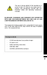 Предварительный просмотр 3 страницы Blueshape CVS8X Operating Instructions Manual