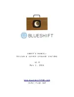 Preview for 1 page of Blueshift Helium & copper speaker systems Owner'S Manual