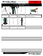 Preview for 6 page of BlueSky Mast 350G XL Series Quick Reference