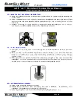 Preview for 38 page of BlueSky Mast AL1 STANDARD Series User Manual