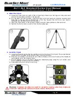 Preview for 42 page of BlueSky Mast AL1 STANDARD Series User Manual