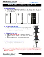 Preview for 44 page of BlueSky Mast AL1 STANDARD Series User Manual