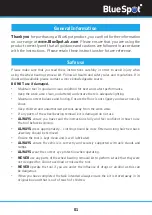 Preview for 2 page of BlueSpot 07902 User Manual