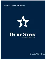 Предварительный просмотр 1 страницы BlueStar BSEWO30ECSD Use & Care Manual