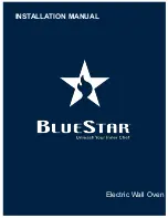 BlueStar EWO Installation Instructions Manual предпросмотр