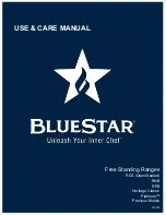 Предварительный просмотр 1 страницы BlueStar Heritage Classic RNB364GHCV2 Series Use & Care Manual