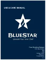 BlueStar Heritage series Use & Care Manual предпросмотр