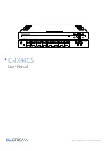 Preview for 1 page of Bluestream CMX44CS User Manual