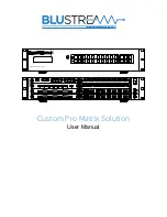 Bluestream Custom Pro Matrix User Manual preview