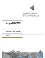 Bluetechnix Argos3D-P33 Series Hardware User Manual preview
