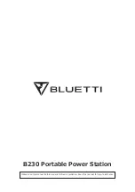 Bluetti B230 User Manual preview