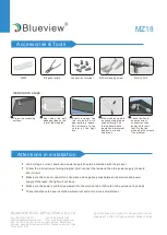 Preview for 6 page of Blueview MZ18 Manual