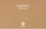 Предварительный просмотр 1 страницы Bluewater 20220161001 Installation Quick Manual