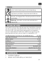 Preview for 38 page of BlueWear 021784 Operating Instructions Manual