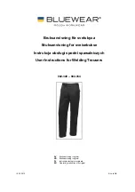 Предварительный просмотр 1 страницы BlueWear 902-349 User Instructions