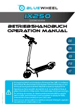 Bluewheel IX250 Operation Manual предпросмотр