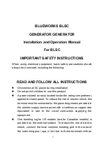 Preview for 3 page of Blueworks BLSC Installation And Operation Manual