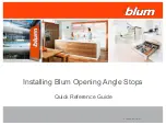 Предварительный просмотр 2 страницы BLUM 20F7011 Quick Reference Manual