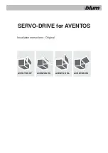 BLUM AVENTOS HF Original Installation Instructions preview