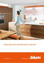 BLUM AVENTOS HL Cleaning And Maintenance Manual preview