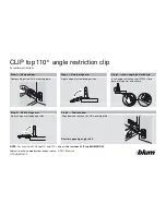 Предварительный просмотр 1 страницы BLUM CLIP top 110 Assembly Instructions