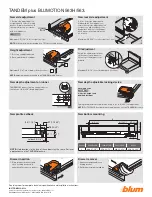 BLUM TANDEM plus BLUMOTION 563H Manual предпросмотр