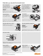 Preview for 1 page of BLUM TANDEM plus BLUMOTION 569F Manual