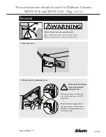 Preview for 4 page of BLUM Wellborn WDVC3030 Instructions Manual