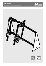 Предварительный просмотр 1 страницы BLUM ZMM.2750.01 Manual