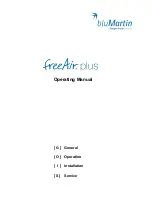 Preview for 1 page of bluMartin freeair plus Operating Manual