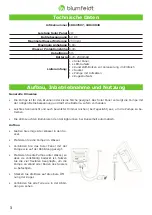 Preview for 3 page of Blumfeldt 10027997 Quick Start Manual