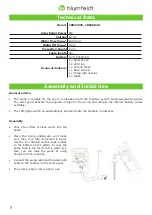 Preview for 7 page of Blumfeldt 10027997 Quick Start Manual