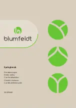 Preview for 1 page of Blumfeldt 10029648 Manual