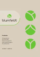 Предварительный просмотр 1 страницы Blumfeldt 10030927 Manual