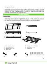 Предварительный просмотр 2 страницы Blumfeldt 10031660 Assembly Manual