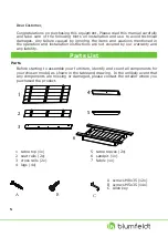 Предварительный просмотр 5 страницы Blumfeldt 10031660 Assembly Manual