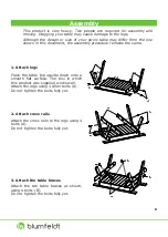 Предварительный просмотр 6 страницы Blumfeldt 10031660 Assembly Manual